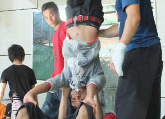 Nabil teaching Slick Nabil teaching Slick