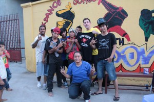 outside Tiny Toones